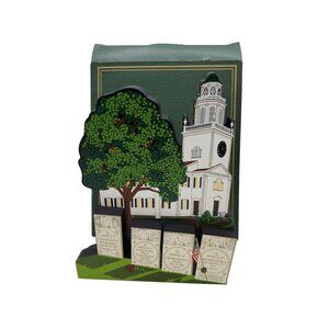 vintage shelias collectables old church on the hill handcrafted house